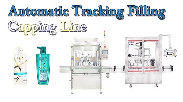 Automatic Tracking Filling Capping Line For Shampoo Bottles