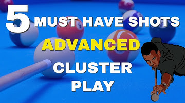 POOL LESSONS - HOW TO DEAL WITH CLUSTERS IN POOL - FOR 8 BALL, 9 BALL, 10 BALL, STRAIGHT POOL