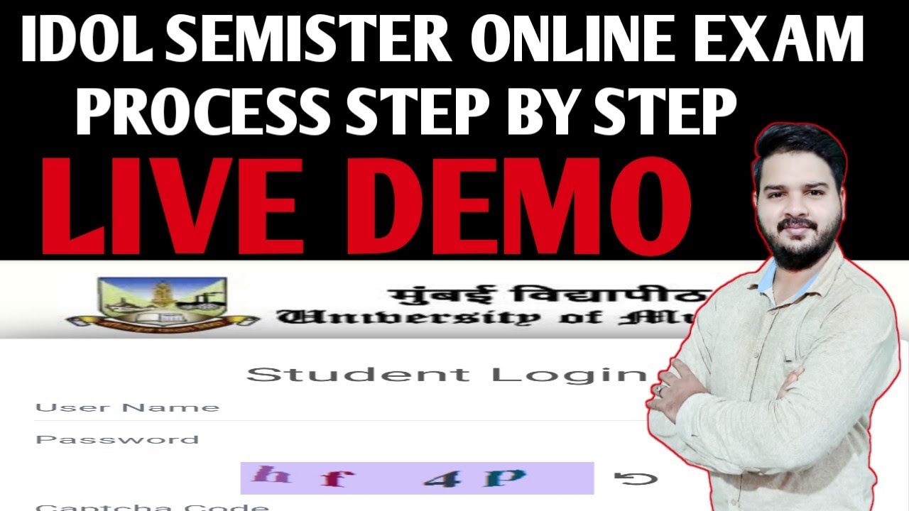 IDOL Online EXAM process|Eklavya online Exam Link not open |Mumbai University Online EXAM|Jitesh sir