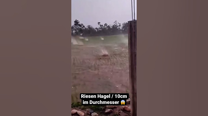 Riesen Hagel schlägt ein wie Bomben😱