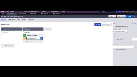 Pega Savable Data Page Demo using smart shape