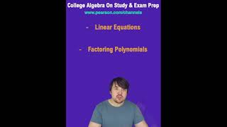Intro to College Algebra in 30 Seconds – with Nick