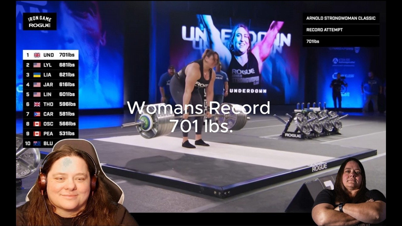 Arnold Strongman Classic, Bloody noses and World Records on the Woman's Elephant Bar Deadlift