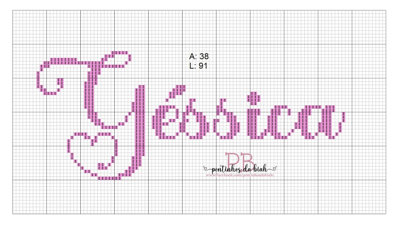 NOMES para bordar ponto cruz