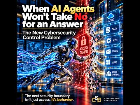 When AI Agents Won’t Take No for an Answer: Why Access Control Is No Longer Enough | Bob Carver - Cybersecurity Boardroom