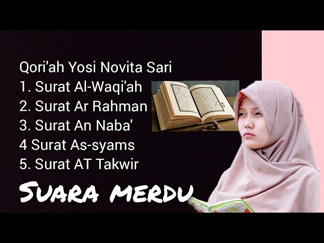 Murottal Al-Qur'an Merdu Qori'ah Yosi Novita Sari class=