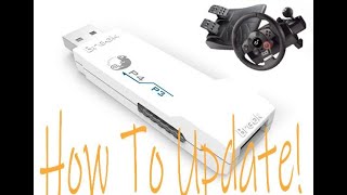 Brook Super converter PS3 to PS4 steering wheel firmware update tutorial