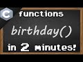 C functions π