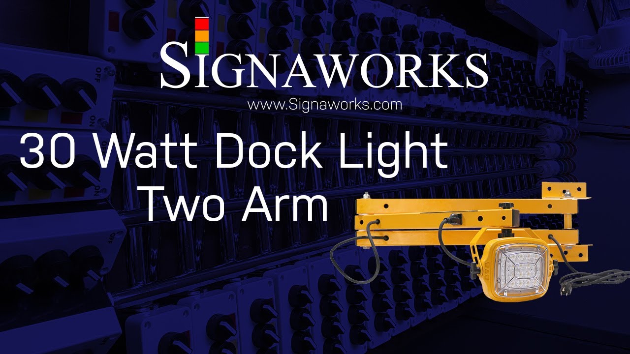 Signaworks DL-30W-402 | LED Swivel Arm Dock Lights | Signaworks - YouTube