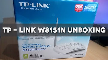 TP-Link TD-W8151N Wireless ADSL2+ Modem Router Unboxing