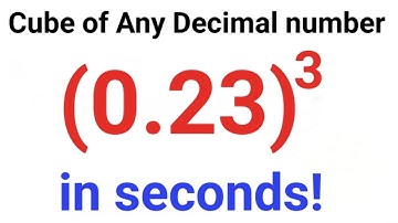 Fastest way to find Cube of a decimal number! #fastandeasymaths #math #mathematics #cube