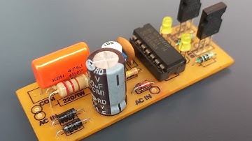 230V AC 2 Channel Chaser Circuit Using CD4047 Astable Multivibrator 