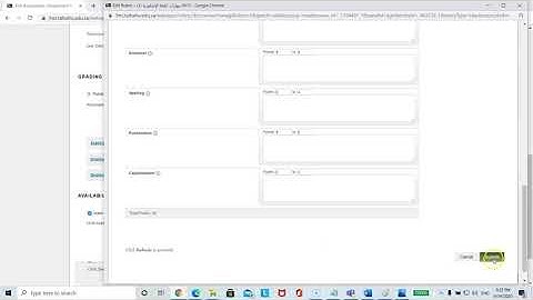 Editing ENG  Rubric in Blackboard for scoring purposes
