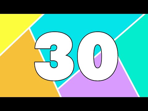 30 Second Countdown Timer | Geometric Background