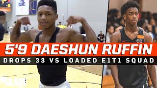 5'9 Daeshun Ruffin Drops 33 Points vs E1T1 Elite‼️ Crazy Battle in VEGAS
