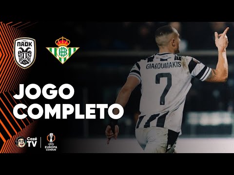 JOGO COMPLETO: PAOK X REAL BETIS | EUROPA LEAGUE 2025/2026 | 7ª RODADA