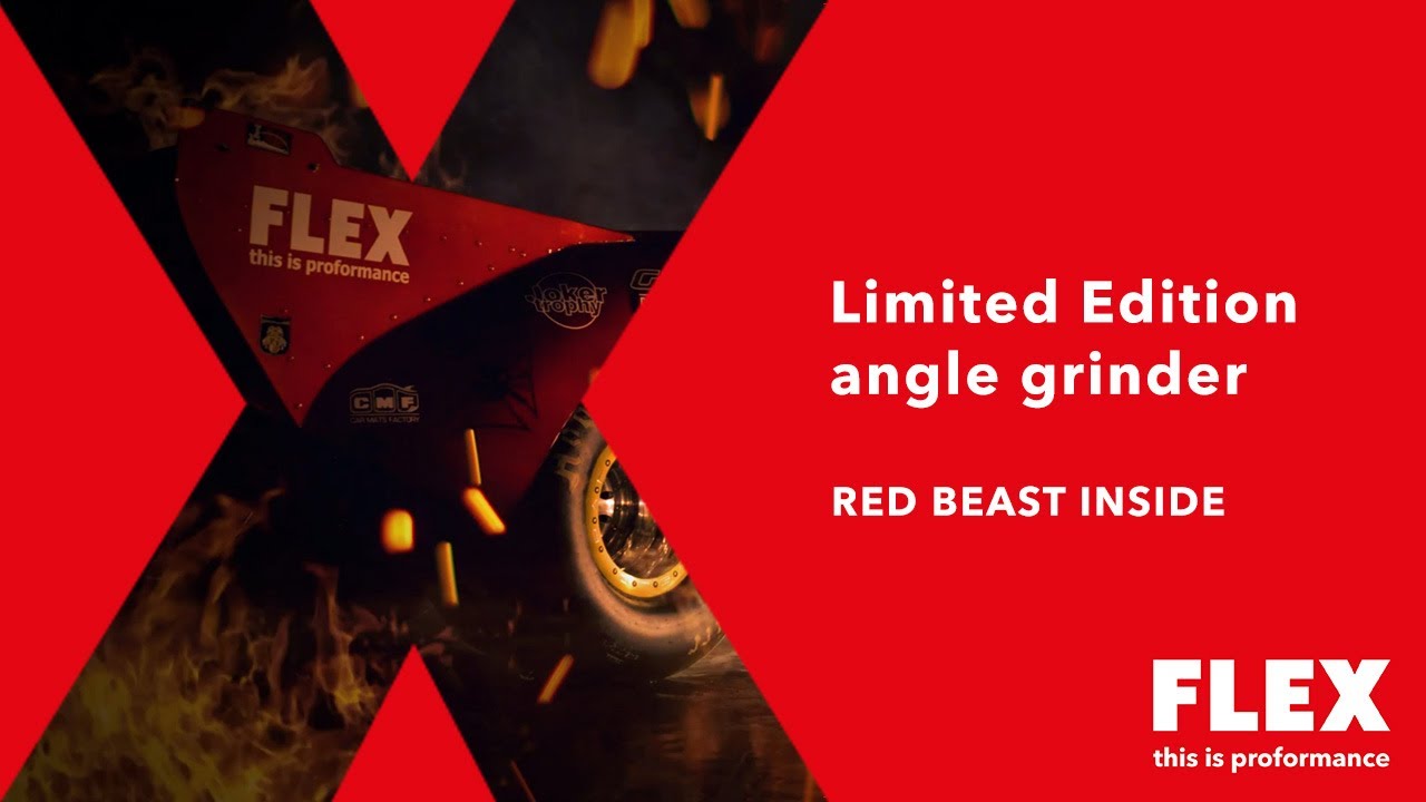 FLEX Limited Edition angle grinder: RED BEAST INSIDE