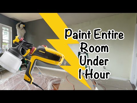 How to Paint Spray a Whole Room in Under 1 Hour with Wagner Flexio 3000