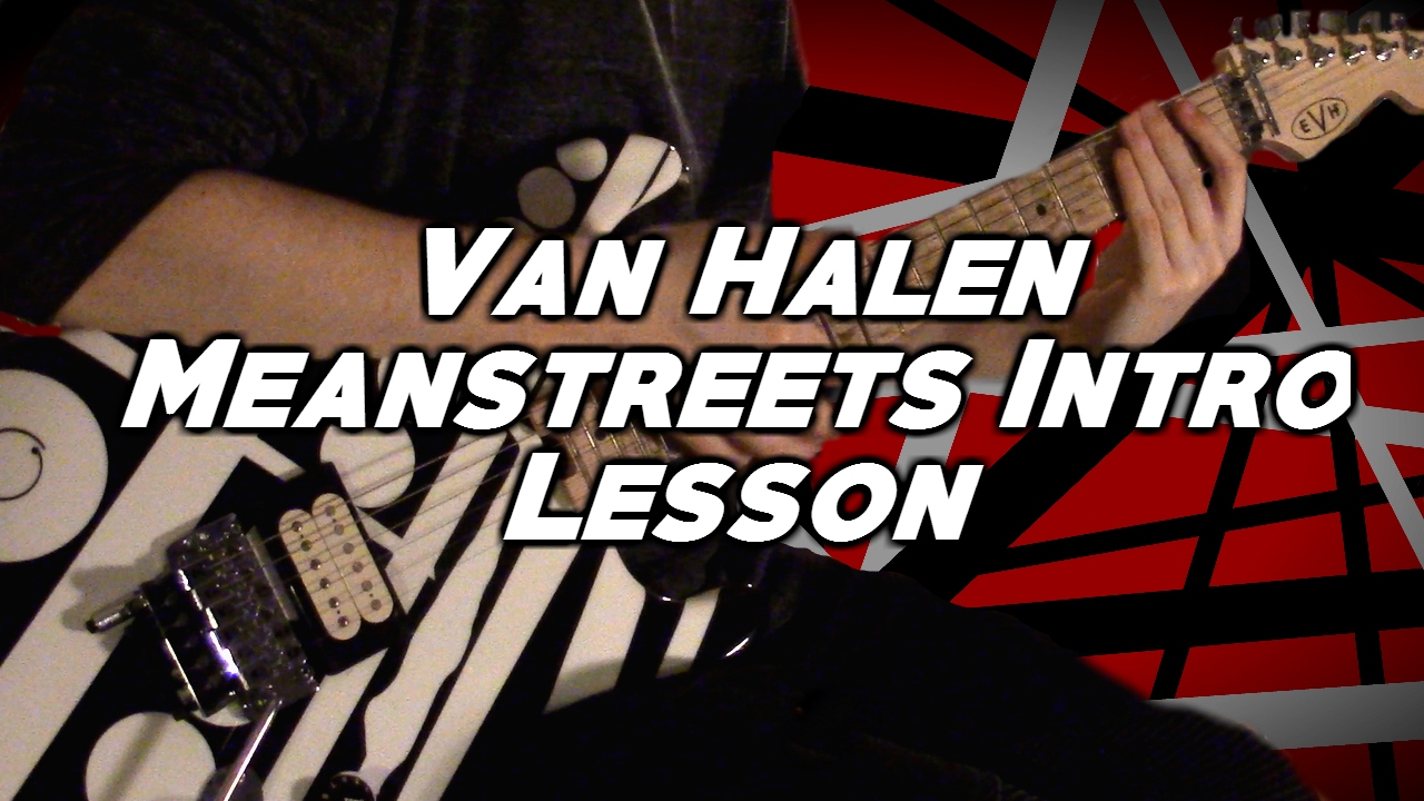 Van Halen - 'Mean Street' Intro Slapping Part Guitar Lesson - YouTube