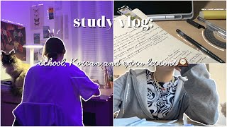 study vlog🕰️: школа, корейский и дополнительные занятия