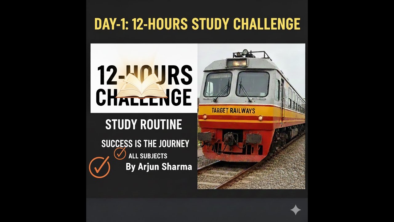Day-1: 12-Hour Study Challenge (arjun) - YouTube