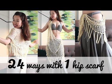 24 Ways To Wear A Hip Scarf - Easy Belly Dance Costuming!