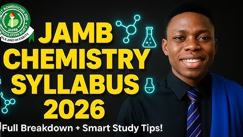 JAMB CHEMISTRY SYLLABUS 2026 UPDATED 