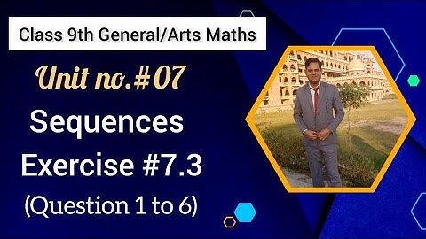 9th class General mathematics chapter 7 exercise 7.3  question no 1 to 4|| arts math class 9