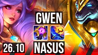 GWEN vs NASUS (TOP) | KR Master | 26.10