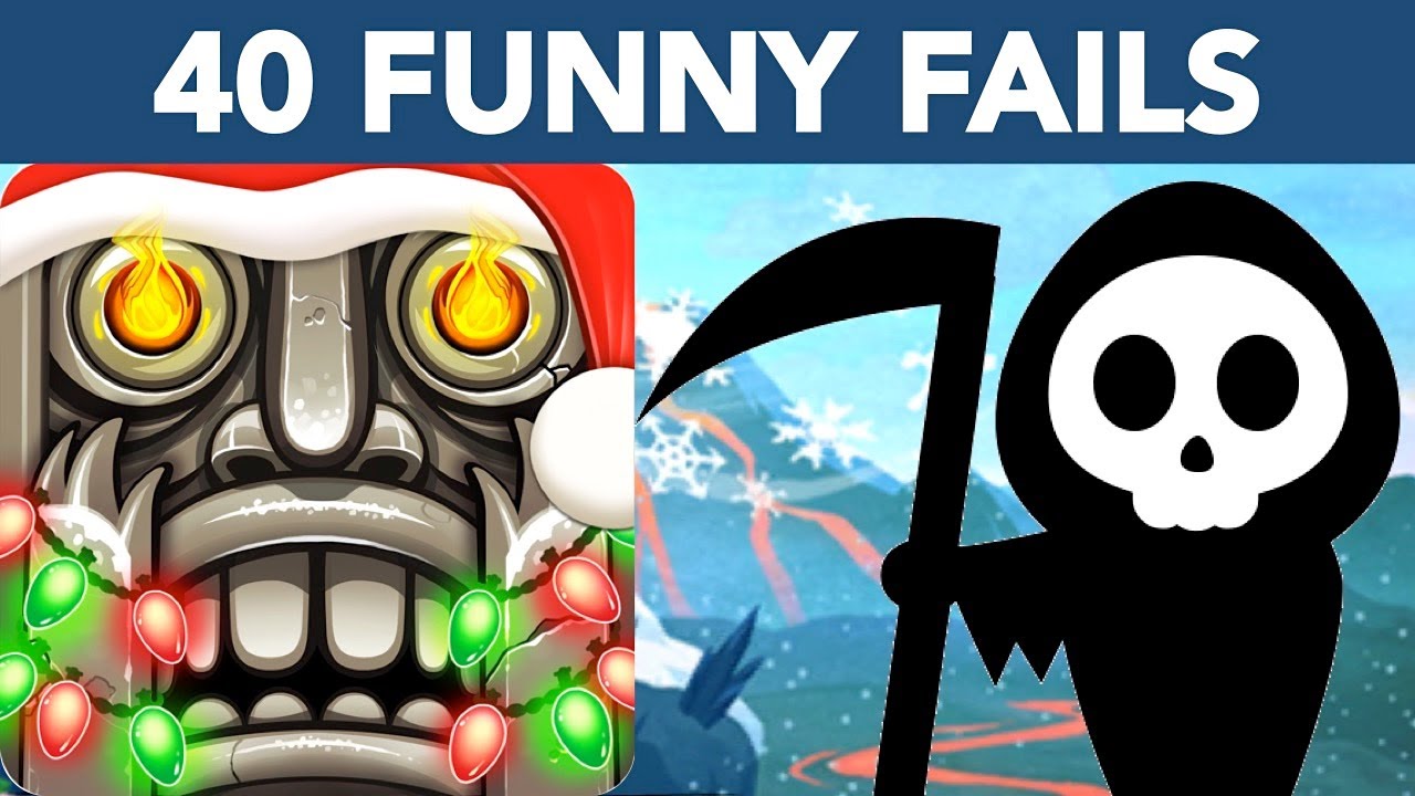Temple Run 2 HOLIDAY HAVOC Fails | 40 Funny Fails in Holiday Havoc