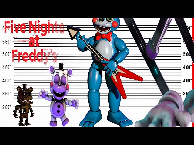 FNAF Size Comparison, Biggest CHaracters of Five Nights at Freddy's