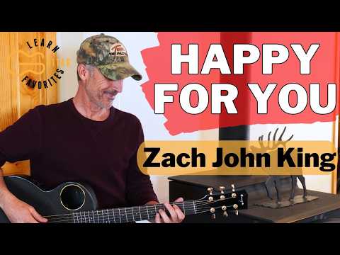 Happy For You - Zach John King | Drop D Guitar Tutorial
