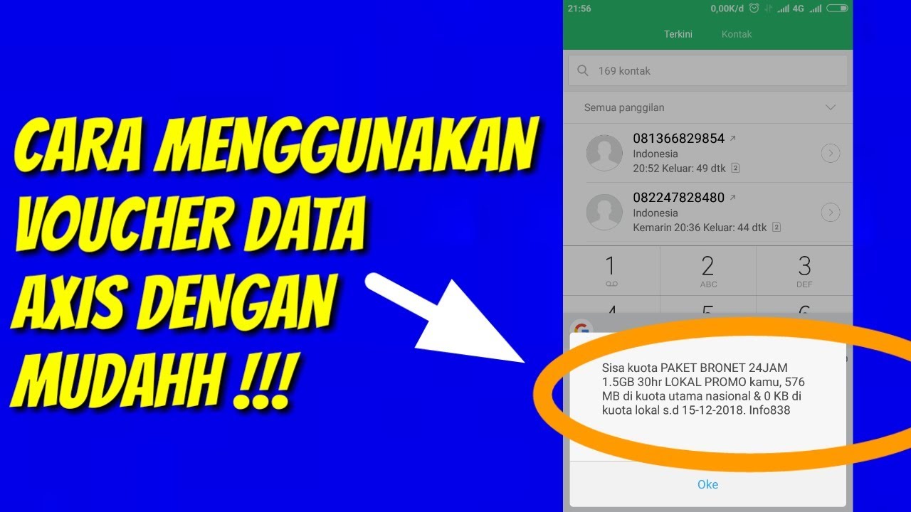 Cara Menggunakan Voucher Axis - Youtube