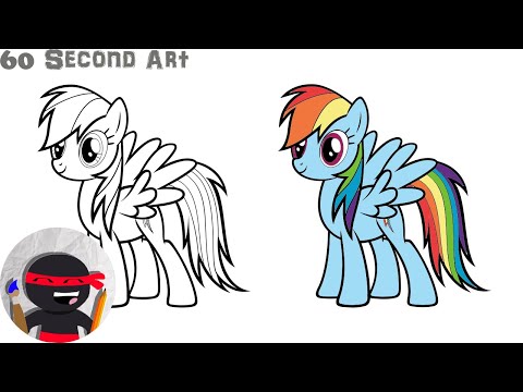 Videó: Hogyan Rajzoljunk Egy Rainbow Dash-et Lépésről Lépésre