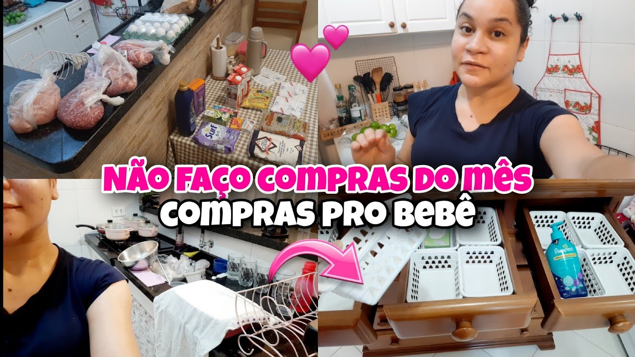 Porque não faço compras do mês | Rotina de dona de casa 🏡 e Organização cômoda bebê 💕