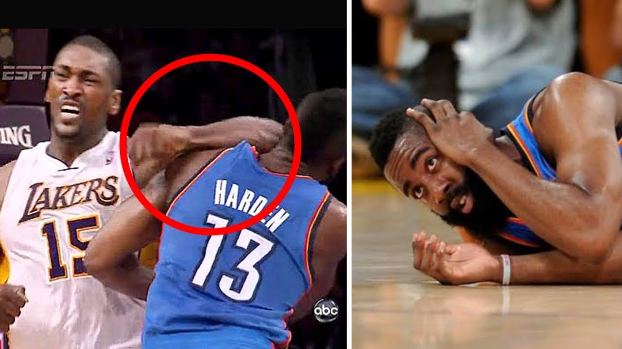 12 Of The Most HORRIFIC NBA Fouls YouTube