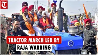 In support of farmers' stir, Punjab Congress chief Raja Warring led tractor march in Amritsar