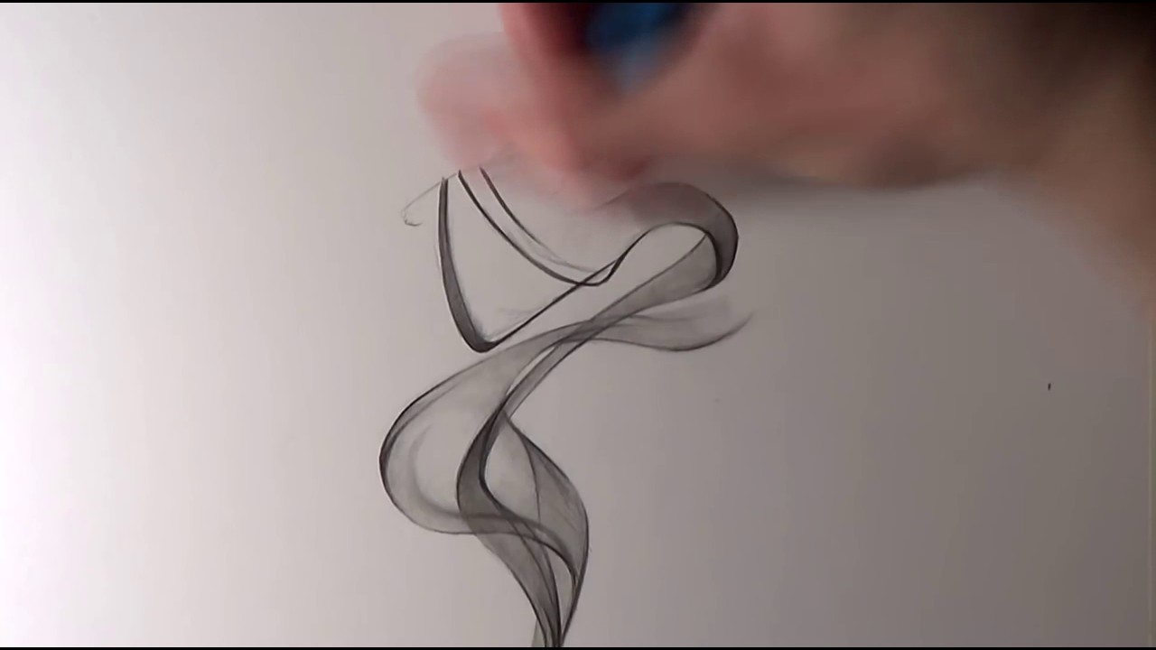 Unique Sketch Smoke Drawing for Beginner
