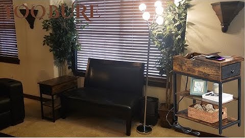 Yoobure End Table With Secret Compartment Charge Station