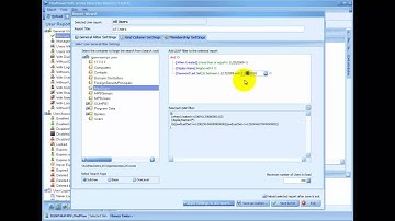 LDAP Filter Generation Through AD Reports