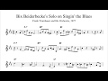 Capture de la vidéo Bix Beiderbecke's Solo On Singin' The Blues