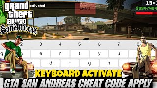 Gta san Andreas Activate keyboard | Gta sa Mobile Cheat Code | Keyboard Enable cheat code Android screenshot 4