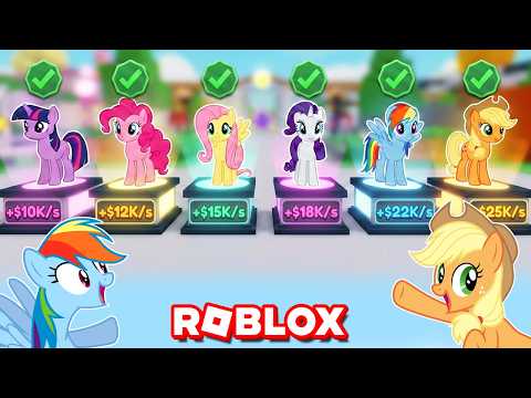 CONSEGUIMOS AS MANE SIX no TSUNAMI DE PÔNEIS (Roblox) #LuliRarity
