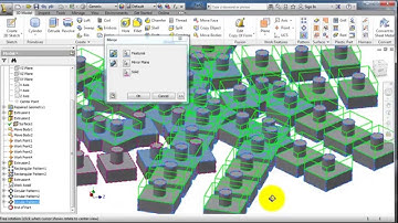 71 AutoDesk Inventor Tutorial: Mirror ,body, feature, planes