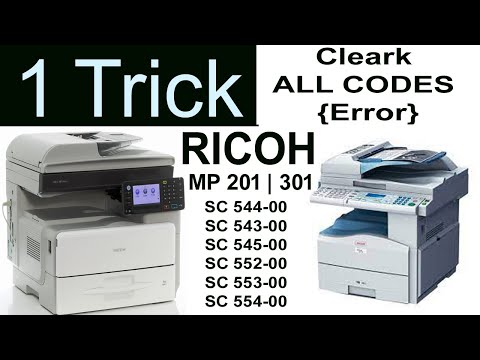 How to reset Ricoh Mf 301 error | Reset Error Code SC Ricoh 541,542,543,544,545 | #ricoh #reparing