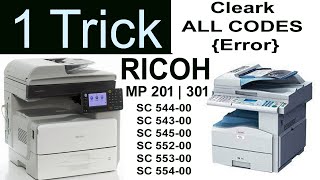 How to reset Ricoh Mf 301 error | Reset Error Code SC Ricoh 541,542,543,544,545 | #ricoh  #reparing
