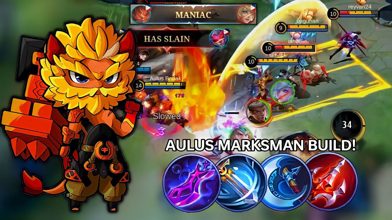 TRY THIS AULUS MARKSMAN BUILD | AULUS BEST BUILD AND EMBLEM MLBB