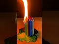 Experiment : 1000°C Fire STONE Vs Color Candle #asmr #experiment #satisfying #science #shorts