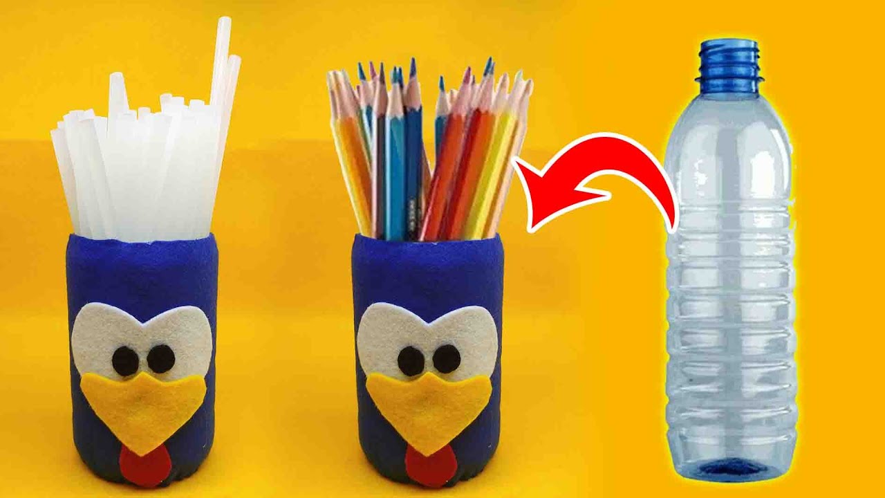  Cara  Buat  Kotak Pensil  Dari  Botol  Bekas  Cara  Membuat 