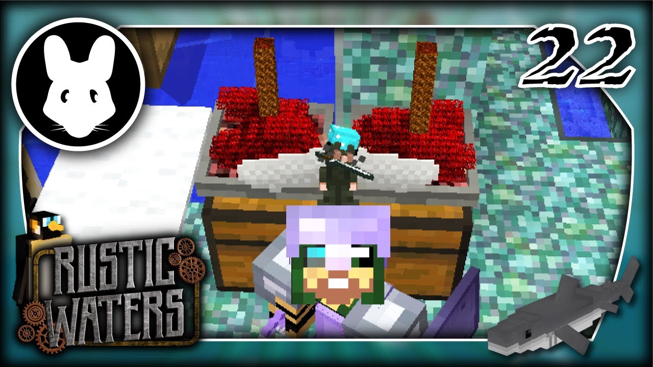 22 Seablock: Rustic Waters modpack! Blood Wood & Rat Guard! - YouTube